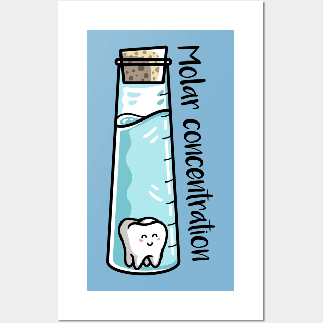 Molar Concentration Chemistry Joke Wall Art by freeves